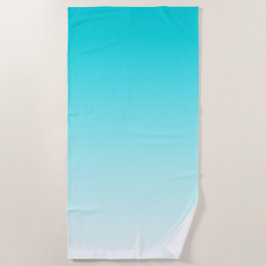 Blaue Gradientenhandtücher Strandtuch