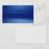 BLAUE GRAFIKDESIGN-VISITENKARTE VISITENKARTE (Vorne/Hinten)