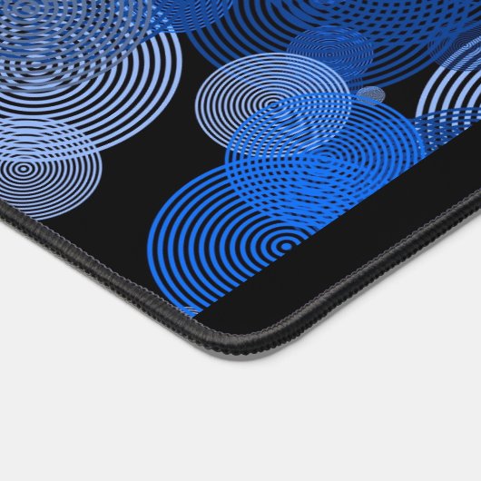 Blaue Grafikkreise, Grafikdesigner Schreibtischunterlage (Ecke)