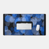 Blaue Grafikkreise, Grafikdesigner Schreibtischunterlage (Tastatur & Maus)