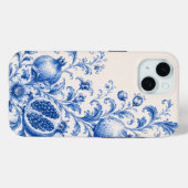 Blaue Granatapfel-Botanik-Handyhülle Case-Mate iPhone Hülle (Rückseite (Horizontal))