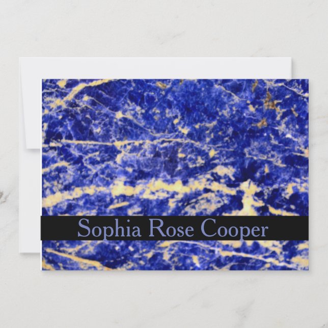 Blaue Granit, blauer Marmor, blauer Stein (Vorderseite)