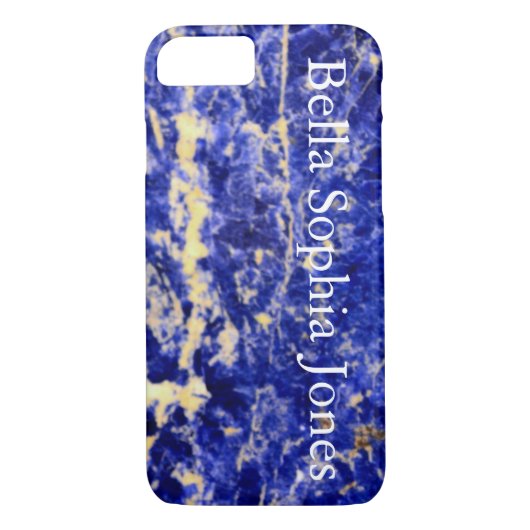 Blaue Granit, blauer Marmor, blauer Stein Case-Mate iPhone Hülle (Rückseite)