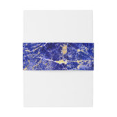 Blaue Granit, blauer Marmor, blauer Stein Einladungsbanderole (Rückseitenbeispiel)