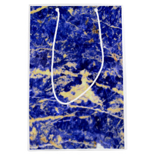Blaue Granit, blauer Marmor, blauer Stein Mittlere Geschenktüte