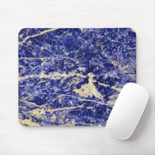 Blaue Granit, blauer Marmor, blauer Stein Mousepad (Mit Mouse)