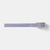 BLAUE GRAU STRICK 1,5" Breitseil Satinband (Vorderseite)