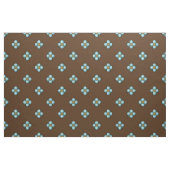 Blaue graue Blume auf Braunen Stoff (Fat Quarter (45,7 x 55,9 cm))