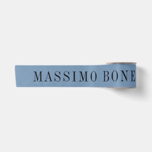 Blaue Graue Minimalistische Einfache Lesbare Moder Satinband