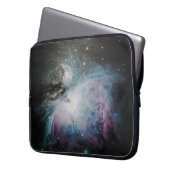 Blaue, graue und lila Nebel Laptopschutzhülle (Vorderseite Links)