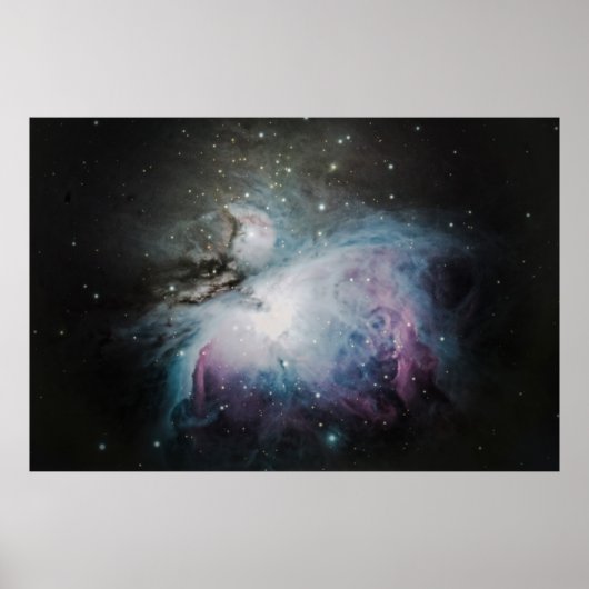 Blaue, graue und lila Nebel Poster (Vorne)