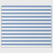 Blaue/graue und weiße Streifen Geschenkpapier (Flach)