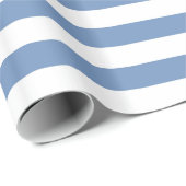 Blaue/graue und weiße Streifen Geschenkpapier (Rolleneckpunkt)