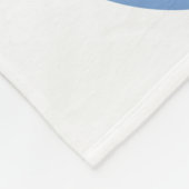 Blaue graue Volleyball-Mädchen Dekoration der Spor Fleecedecke (Ecke)