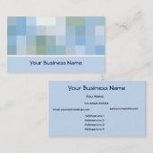 Blaue, graue, weiße Abstrakte Visitenkarte (Vorne/Hinten)