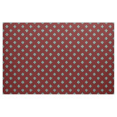 Blaue grausame Blume auf dunkelrot Stoff (Yard (91,4 cm))