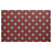 Blaue grausame Blume auf dunkelrot Stoff (Fat Quarter (45,7 x 55,9 cm))