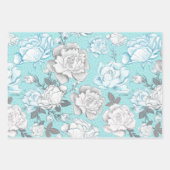 BLAUE & GRAY BABY BOY ITEMS TOYS STARTEN GESCHENKPAPIER SET (Vorderseite 3)