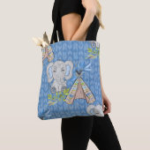 BLAUE & GRAY BOHO BABY ELEPHANT & DREAMCATCHER TASCHE (Von Nahem)