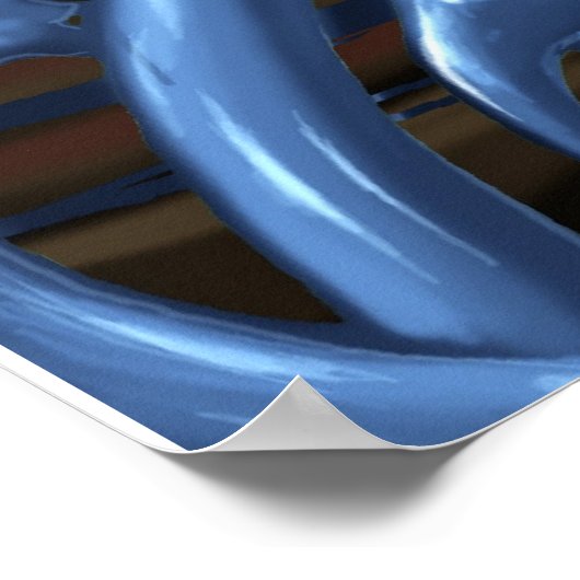 BLAUE GRAY MECH POSTER (Ecke)