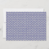 BLAUE GRAY STRICK 12x18 Flachkarte / Horizontal Karte (Vorderseite)