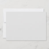 BLAUE GRAY STRICK 12x18 Flachkarte / Horizontal Karte (Rückseite)