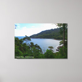 Blaue Green Bay Landschaft Reise Foto Indonesien Leinwanddruck
