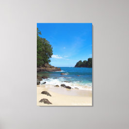 Blaue Green Bay Landschaft Reise Foto Indonesien Leinwanddruck