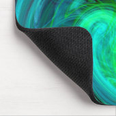 BLAUE GREEN LICHT VORTEX MIT AQUAMARINE GEMSTONE MOUSEPAD (Ecke)