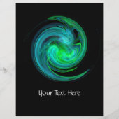 BLAUE GREEN LIGHT VORTEX IN SCHWARZ FLYER (Vorne)