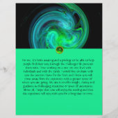 BLAUE GREEN LIGHT VORTEX IN SCHWARZ FLYER (Hinten)