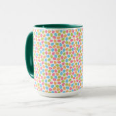 BLAUE GREEN ORANGE PINK OSTEREIER TASSE (Vorderseite Links)