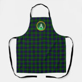 BLAUE GREEN SCOTT ARMSTRONG TARTAN GEM MONOGRAMM SCHÜRZE (Vorderseite)
