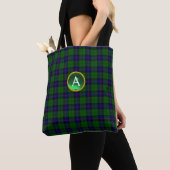 BLAUE GREEN SCOTT ARMSTRONG TARTAN GEM MONOGRAMM TASCHE (Von Nahem)