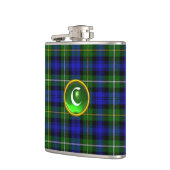 BLAUE GREEN SCOTTISH TARTAN EMERALD GEM MONOGRAM FLACHMANN (Links)