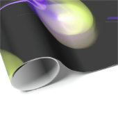 BLAUE GREEN WHITE ALIEN PEARLS GESCHENKPAPIER (Rolleneckpunkt)