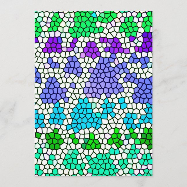 BLAUE GREEN WHOCEAN MOSAIC DIGITAL BACKGR (Vorderseite)