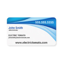 Blaue Grenzdekorative Visitenkarte