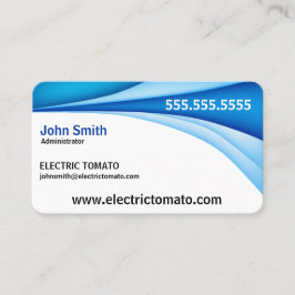 Blaue Grenzdekorative Visitenkarte