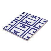 Blaue griechische Fliese (Seite)