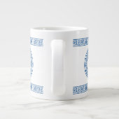 Blaue griechische Jumbo-Tasse (Rückseite)