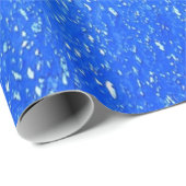 Blaue Grobgrundfläche Geschenkpapier (Rolleneckpunkt)