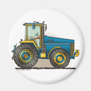 Blaue große Traktor-Magneten Magnet