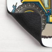 Blaue große Traktor-Mausunterlagen Mousepad (Ecke)