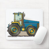 Blaue große Traktor-Mausunterlagen Mousepad (Mit Mouse)