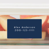 Blaue, große wasserdichte, klebrige Kid's Labels Etiketten (Befestigt)