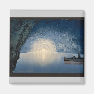 Blaue Grotte, Capri, Insel, Italien Vintages Foto Magnet