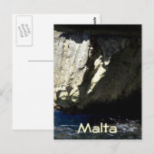 Blaue Grotte, Malta Postkarte (Vorne/Hinten)