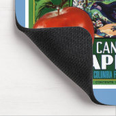 Blaue Grouse Canadian Äpfel Mousepad (Ecke)
