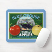 Blaue Grouse Canadian Äpfel Mousepad (Mit Mouse)